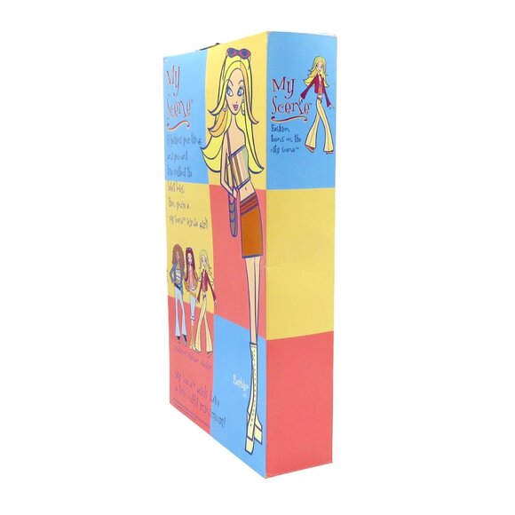 Vintage My Scene Barbie Doll Tan Bell Bottoms 2002 Mattel B2230 Teens On NIB - Picture 7 of 7